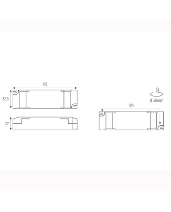 DRIVER TRIAC XGT007C0300SGAW-K15-02  7,2W DC12-24V 300mA